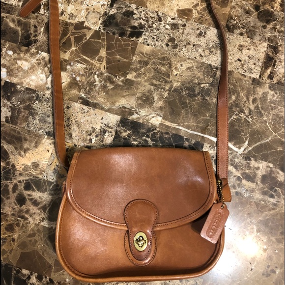Coach Handbags - Leather Coach Brown Crossbody